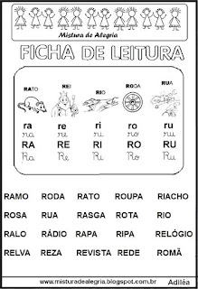 Ficha leitura ensino fundamental