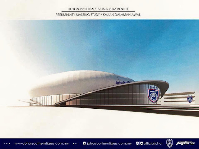 Gambar Stadium Baru JDT Konsep Dan Rekabentuk