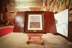 The original "Cover of Future" displayed at Tam The Palace of Tam Chuc Temple in Kim Bang, Ha Nam Province, Vietnam during 2019 UN Vesak festival