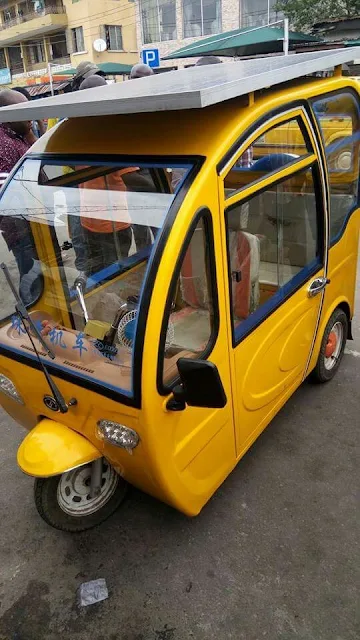 Meet This Tricycle (Keke) Powered by Solar System Made by a Nigerian