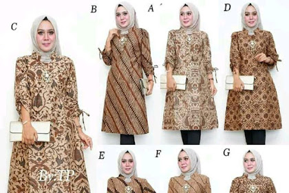 25+ Trend Terbaru Model Baju Batik Atasan Muslim Terbaru