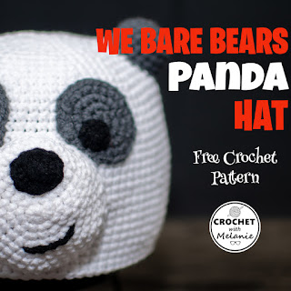 We Bare Bears Panda Hat - Free Crochet Pattern