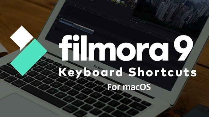 Keyboard shortcuts list Of Filmora For macOS