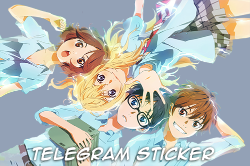 Shigatsu wa kimi no uso Telegram  sticker  pack Eleondopo