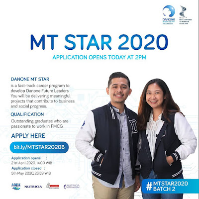Lowongan Kerja Danone Indonesia Management Trainee STAR Bulan April 2020