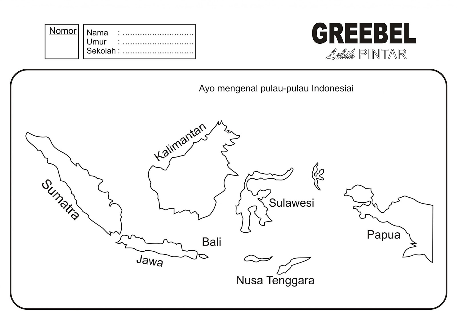  Gambar  Peta  Indonesia Mewarnai