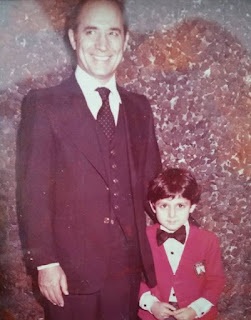 John Farmanesh-Bocca's childhood picture with his father