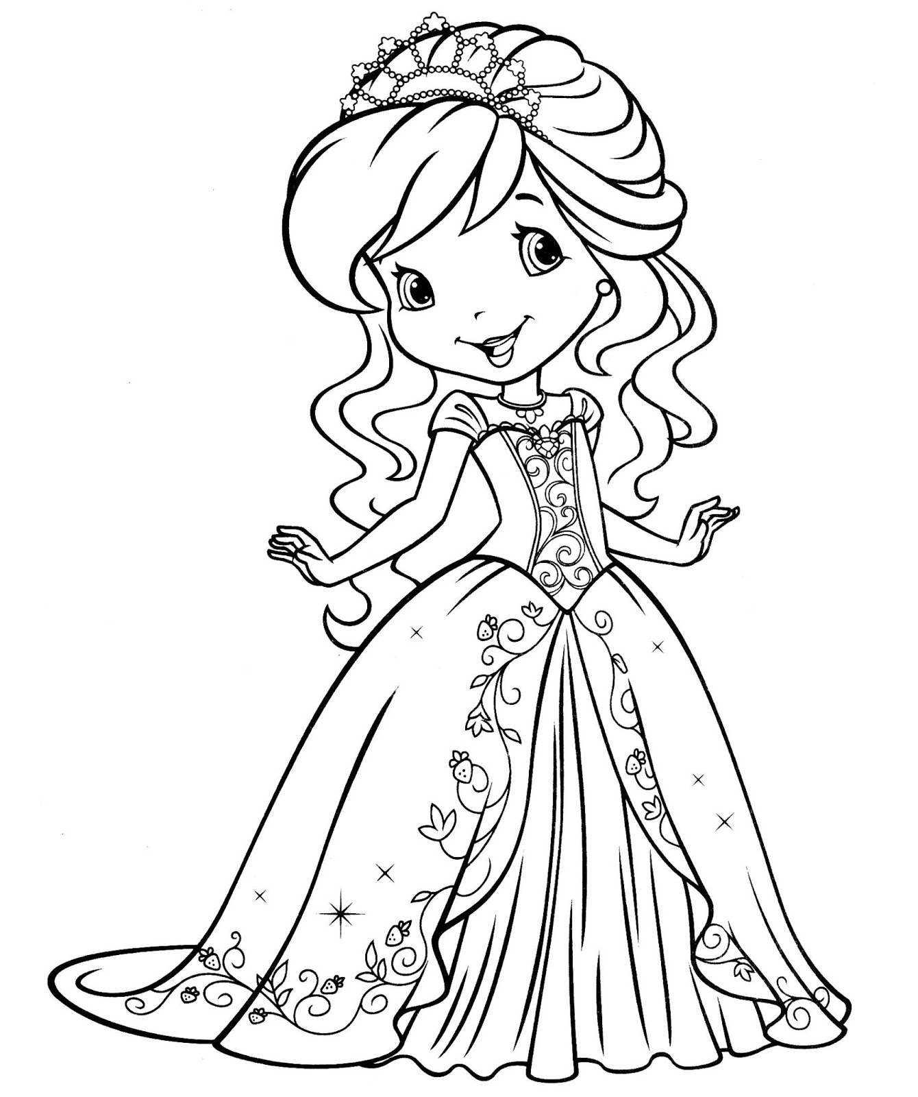 Girls Coloring Pages For Kids  Family, People and Jobs 