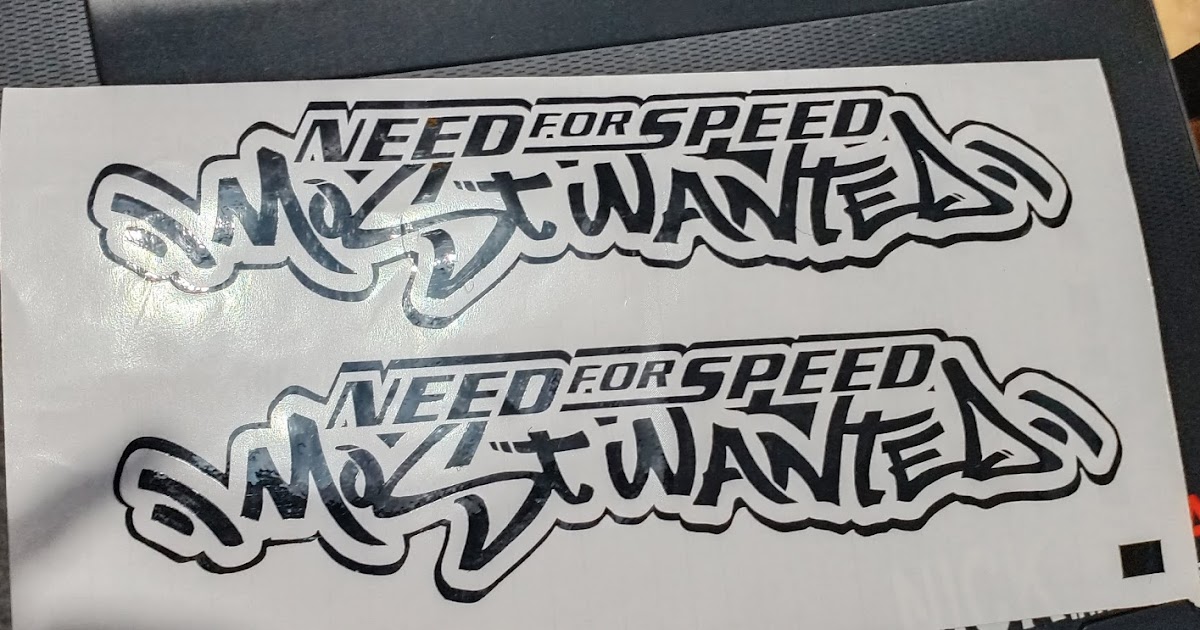 Cutting Sticker NFS Most Wanted Percetakan Tanjungbalai 