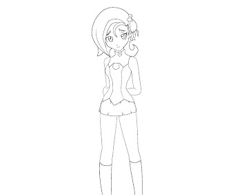 #6 Kotori Mizuki Coloring Page