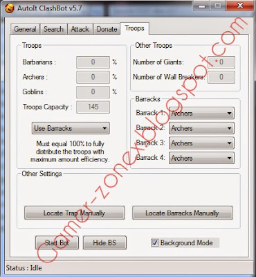 Bot Troops Clash of Clans 