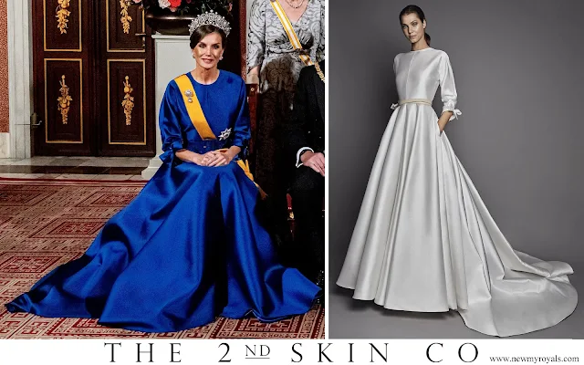 Queen Letizia wore THE 2ND SKIN CO Suraia Dress