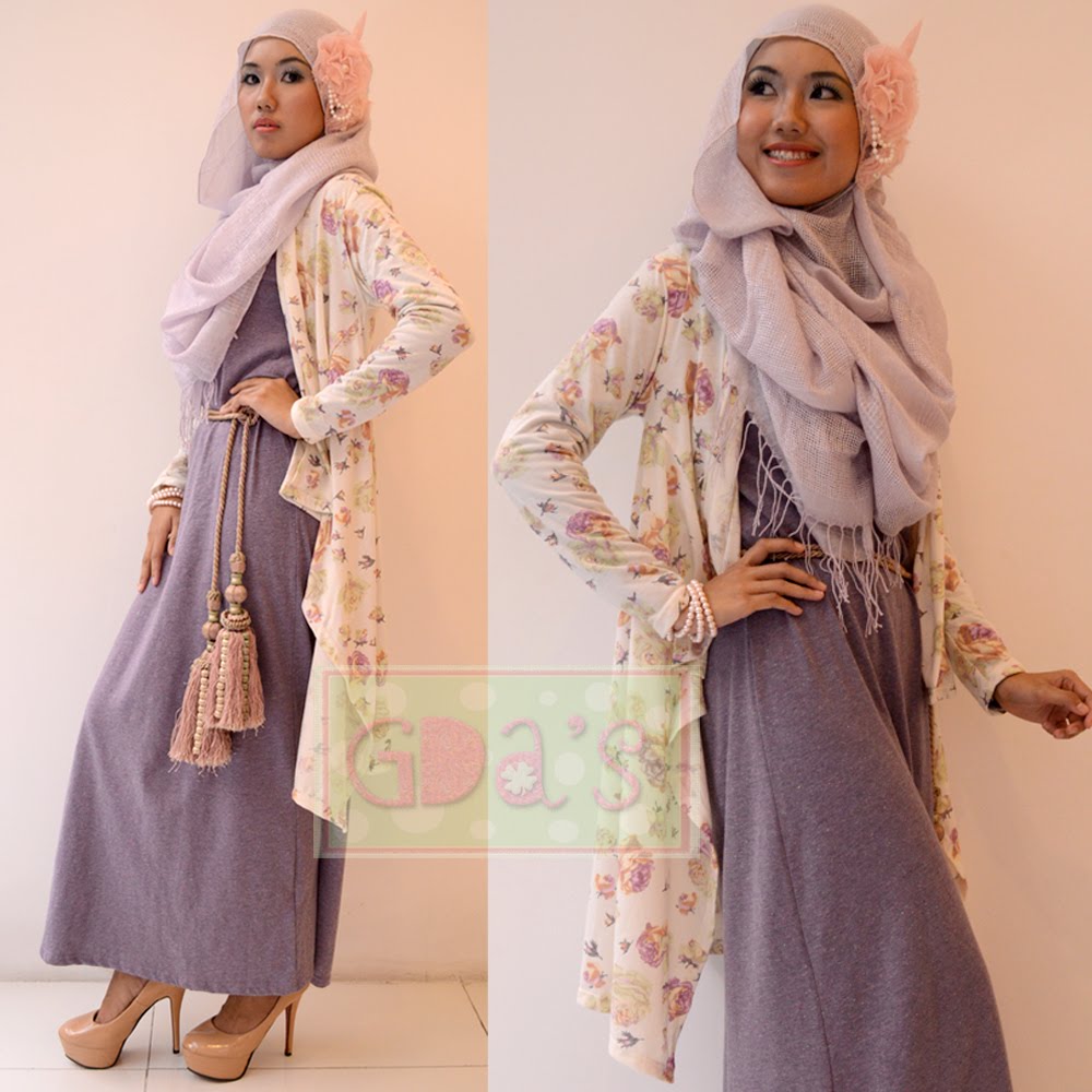 Busana Trendy Dengan Cardigan Maxi Tutorial Hijab