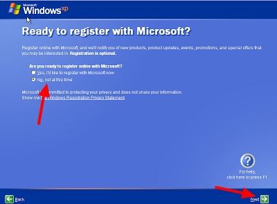 register microsoft windows xp di komputer