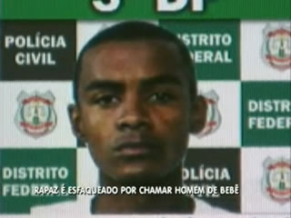 Laécio Ribeiro de Oliveira foi preso em flagrante (Foto: Reprodução/TV Record)