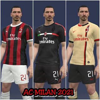 Gambar - PES 2017 AC Milan Leaked Kits 2020/2021