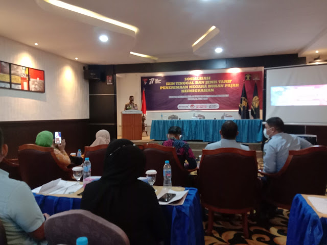 Imigrasi Kelas II TPI Tanjung Balai Karimun Sosialisasikan Terkait Izin Tinggal