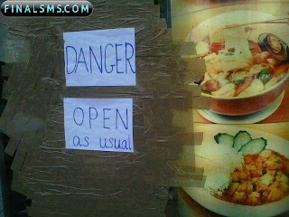 danger open as usual