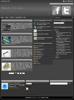 Black Version Template Details - Free Blogger Templates