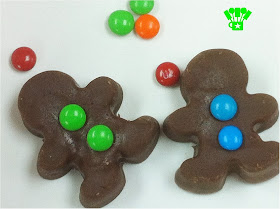 Gingerbread Man with candy buttons for your hot chocolate