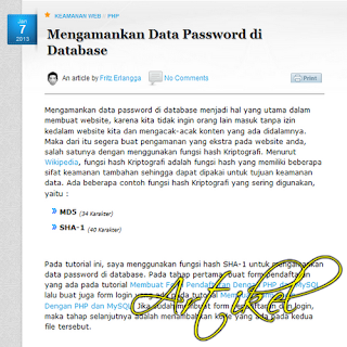 Mengamankan Data Password