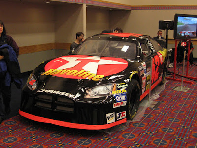 #42 Havoline NASCAR Simulator at the Portland International Auto Show in Portland, Oregon, on January 28, 2006