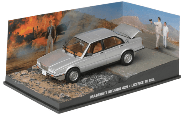 bond in motion 1:43 eaglemoss, maserati biturbo 425 1:43 licence to kill