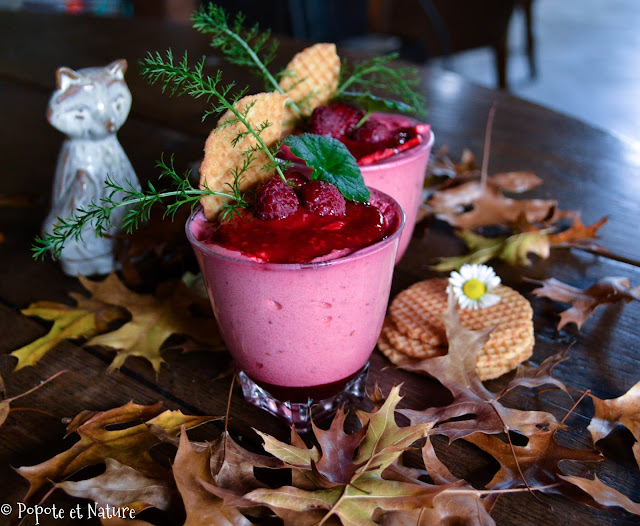 Mousse légère aux framboises ©Popote et Nature