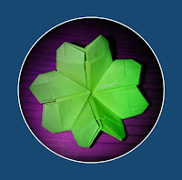 Trébol de 4 hojas de Origami