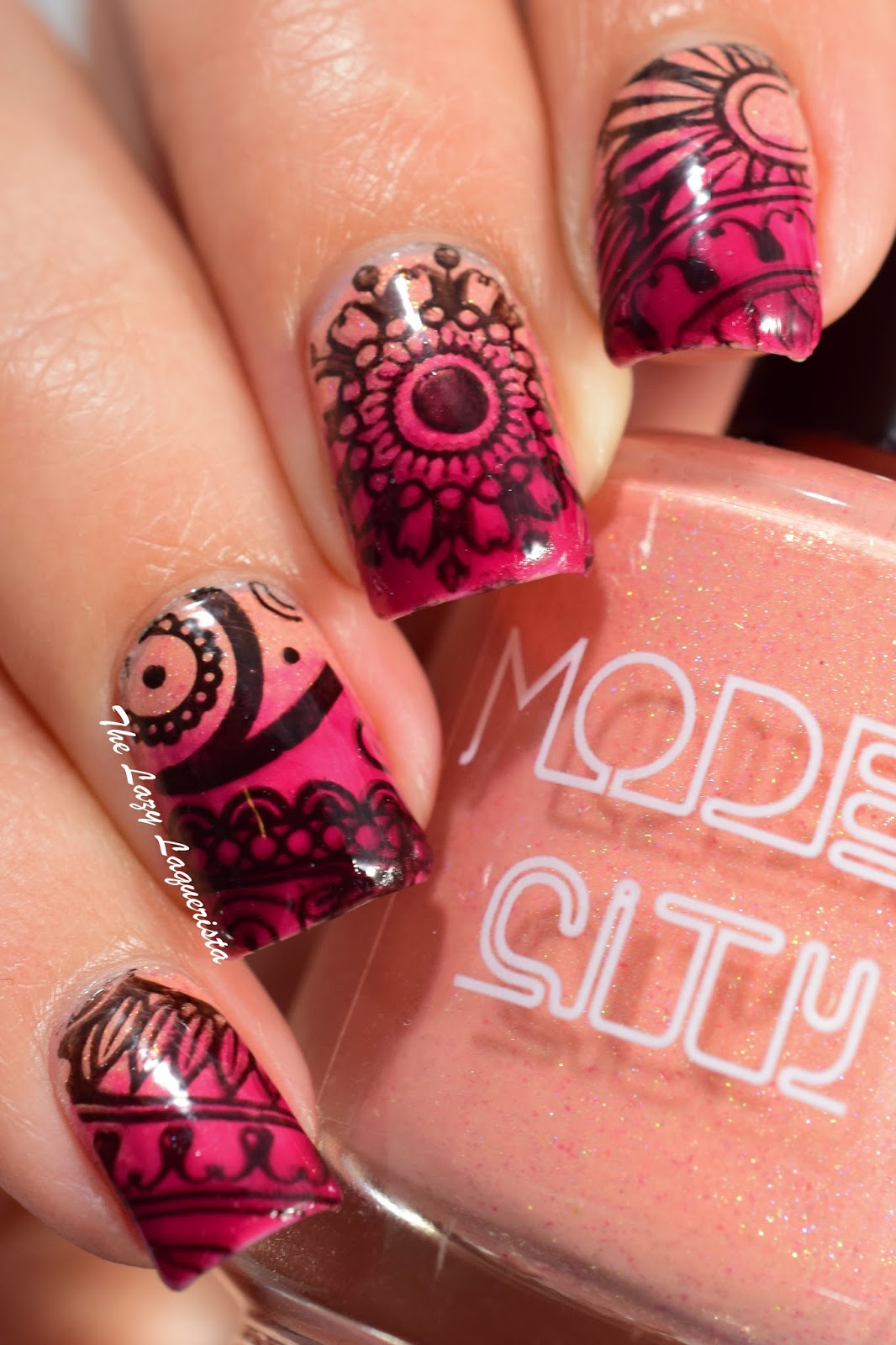 Manicure Manifesto: Jelly Gradient With Paisley Stamping