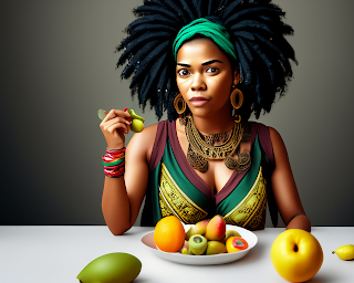 Rastas eat Fruits and Vegetables