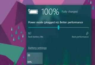 Fix missing power slider from battery icon