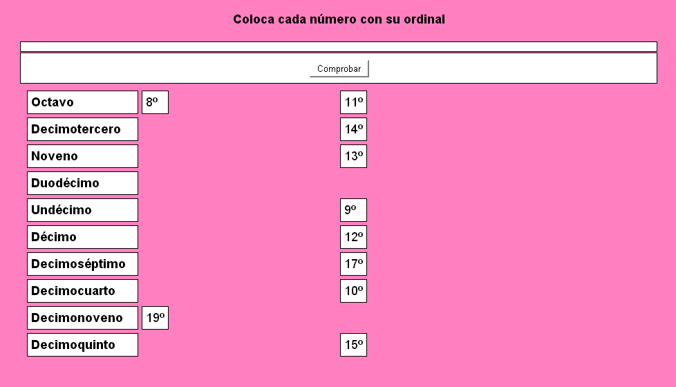  Números ordinales