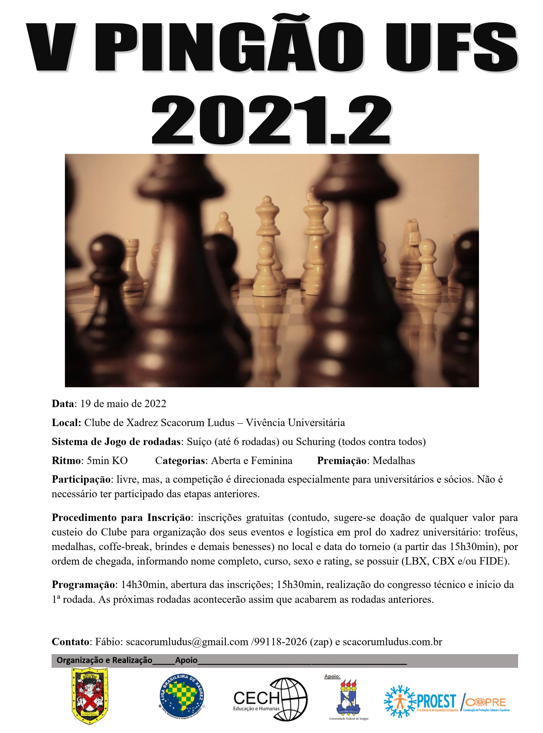 Clube de Xadrez Scacorum Ludus: 160 anos com limites de tempo em jogos de  xadrez