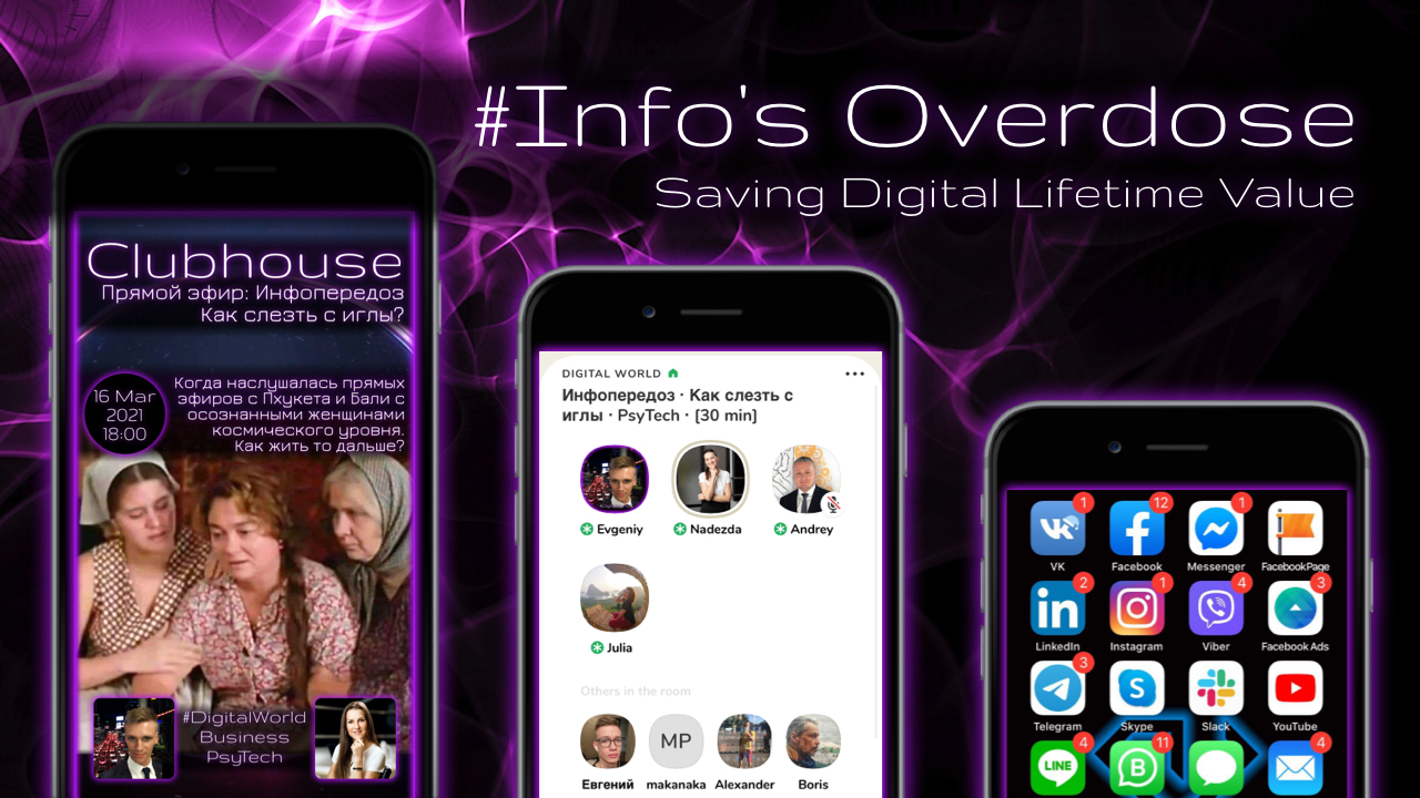 Info's Overdose. Saving Digital Lifetime Value. How to set up and maintain the importance of social networks