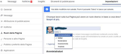 Come aggiungere un amministratore ad una pagina facebook