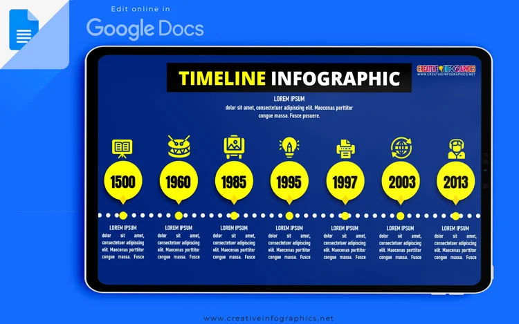 Timeline Infographic Template Minimalist Design