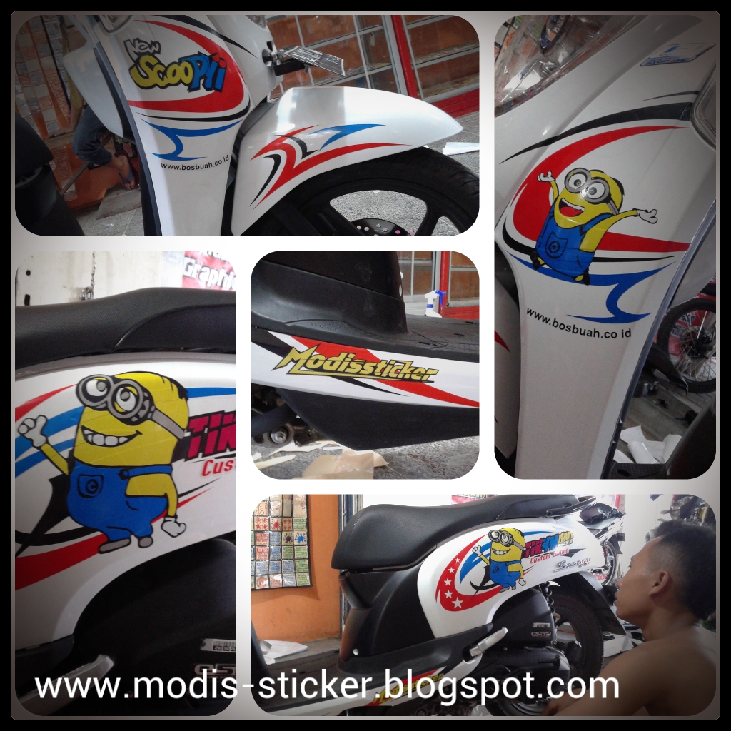 Kumpulan Modifikasi Motor Scoopy Minion Terupdate Palm Modifikasi