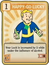 happy-go-lucky perk card