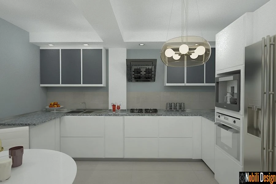 Mobila bucatarie moderna la comanda - Design interior bucatarii moderne Constanta