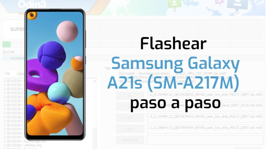 Flashear Samsung Galaxy A21s - Flash Tool Samsung