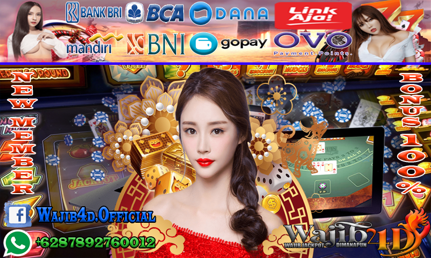 WAJIB4D BANDAR BONUS NEW MEMBER 100% DALAM BERTARUH BET SLOT ONLINE