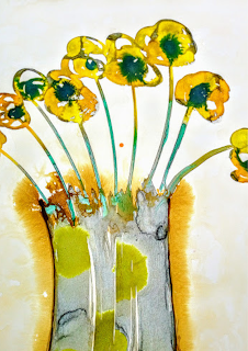 Art Expressionistic Flower Paintings | Miabo Enyadike