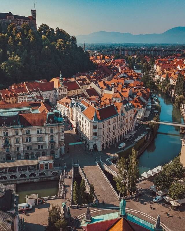 Ljubljanica River in Autumn