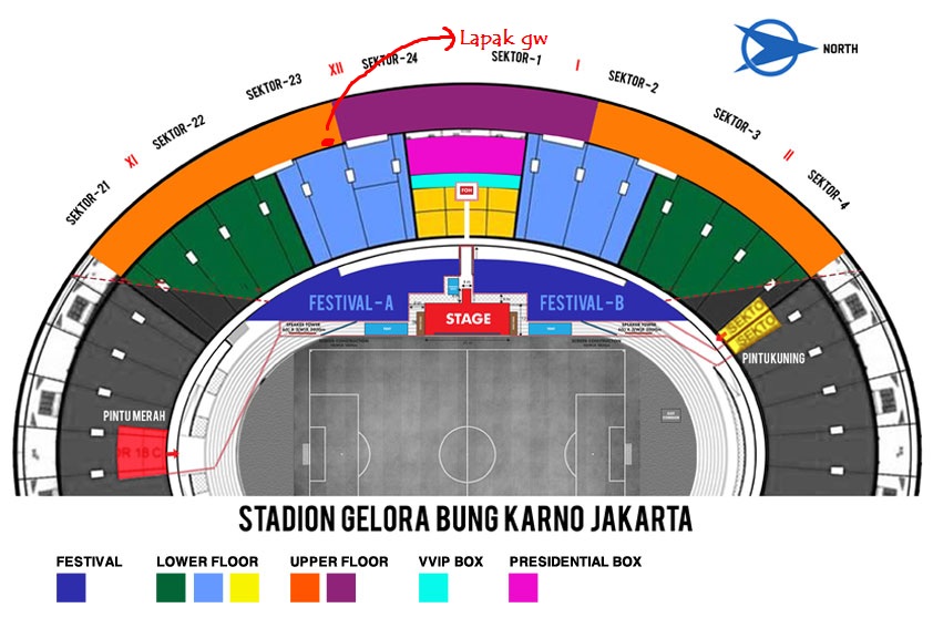 Map Gelora Bung Karno