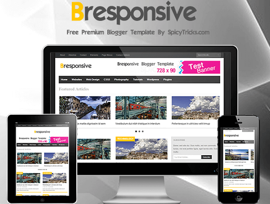 Bresponsive Blogger Template 2017