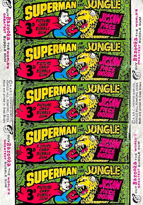 1968 A&BC Gum : Superman In The Jungle Wrapper