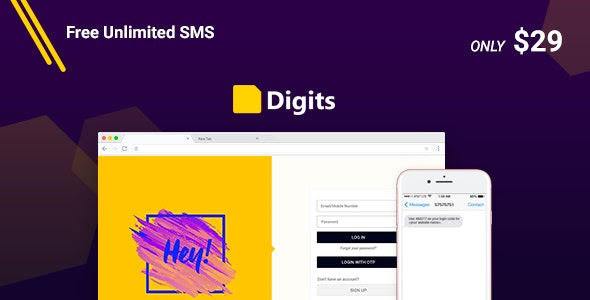 Digits – Registration via SMS WordPress