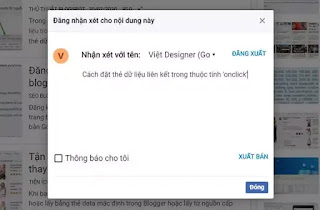 Hướng dẫn thiết kế blogspot căn bản - Tạo nút đăng nhận xét với hiệu ứng popup