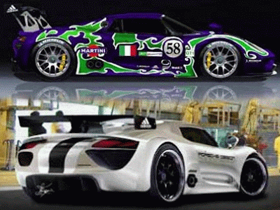 2013 Porsche Sports Cars 918 RSR Race Car